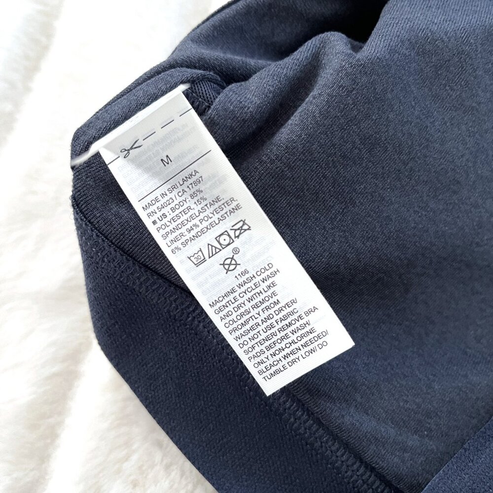 NWT Old Navy Longline Sports Bra (Navy) M - Picture 5 of 8